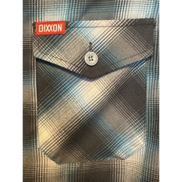 DIXXON Flannel Company Lost Coast Blue Plaid Flannel Button-Up Shirt Men's XS - Picture 5 of 7